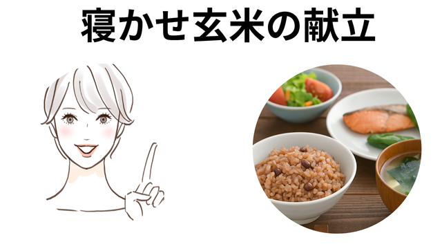 寝かせ玄米献立　和洋中